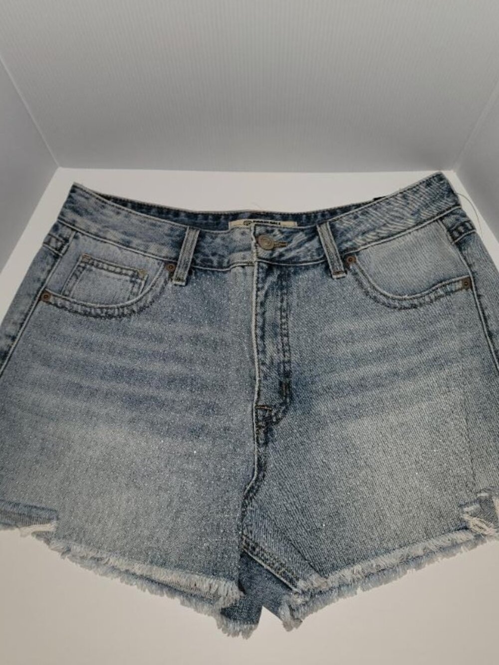 Brand New Rock & Roll Denim Bling Rhinestone Denim Jean Shorts